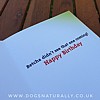 Bulldog Birthday Card (Patio Door) (Inside)